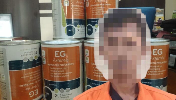 Gelapkan Pakan Udang di Way Muli, Seorang Karyawan Swasta Diamankan