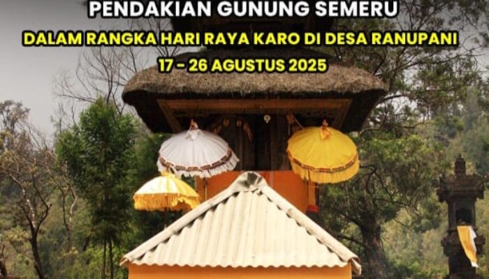 Hari Raya Karo, Pendakian Gunung Semeru akan Ditutup Sementara dari 17-26 Agustus 2025