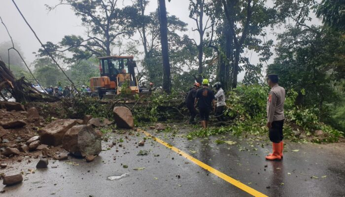 Akses Jalan Nasional di Lumajang Sempat Lumpuh Total Akibat Tertutup Longsor