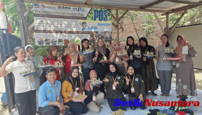 Berkat Dosen dan Mahasiswa UIBU Malang, Warga Genengan Kini Melek Budikdamber