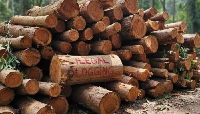Satreskrim Polres Probolinggo Periksa 8 Orang Kasus Ilegal Logging di Gunung Bentar
