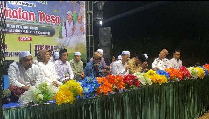 Selamatan Desa Patemon Kulon Pakuniran  Dimeriahkan Doa Bersama dan Sholawat