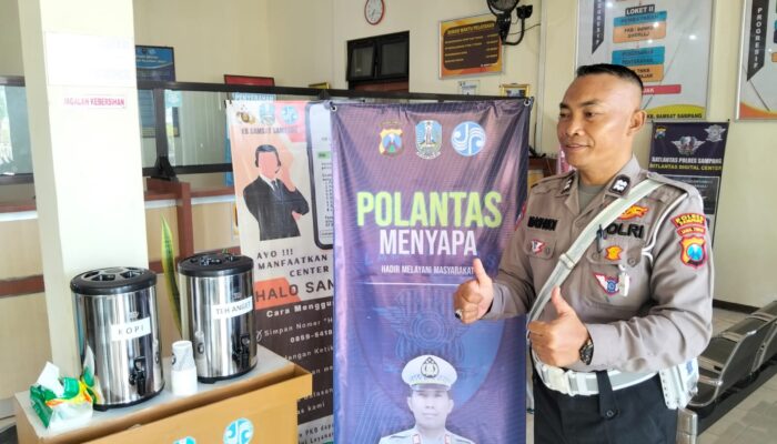 Di Samsat Polres Sampang Disediakan Teh dan Kopi Gratis bagi Warga