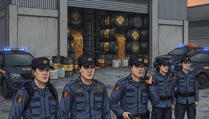 Diduga Timbun Solar, Gudang di Triwungan Kotaanyar Didatangi Satreskrim Polres Probolinggo