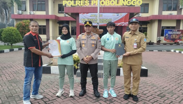 Tarung dengan Begal, Atlet Faji Kabupaten Probolinggo dapat Penghargaan dari Polres