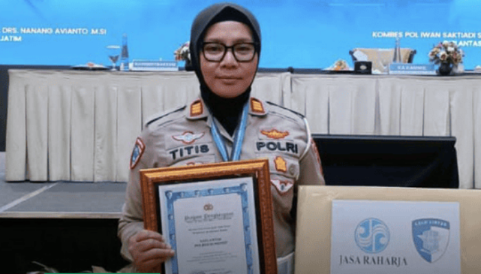 Satlantas Polres Sumenep Raih Penghargaan Terbaik I Penurunan Angka Kecelakaan Lalu Lintas