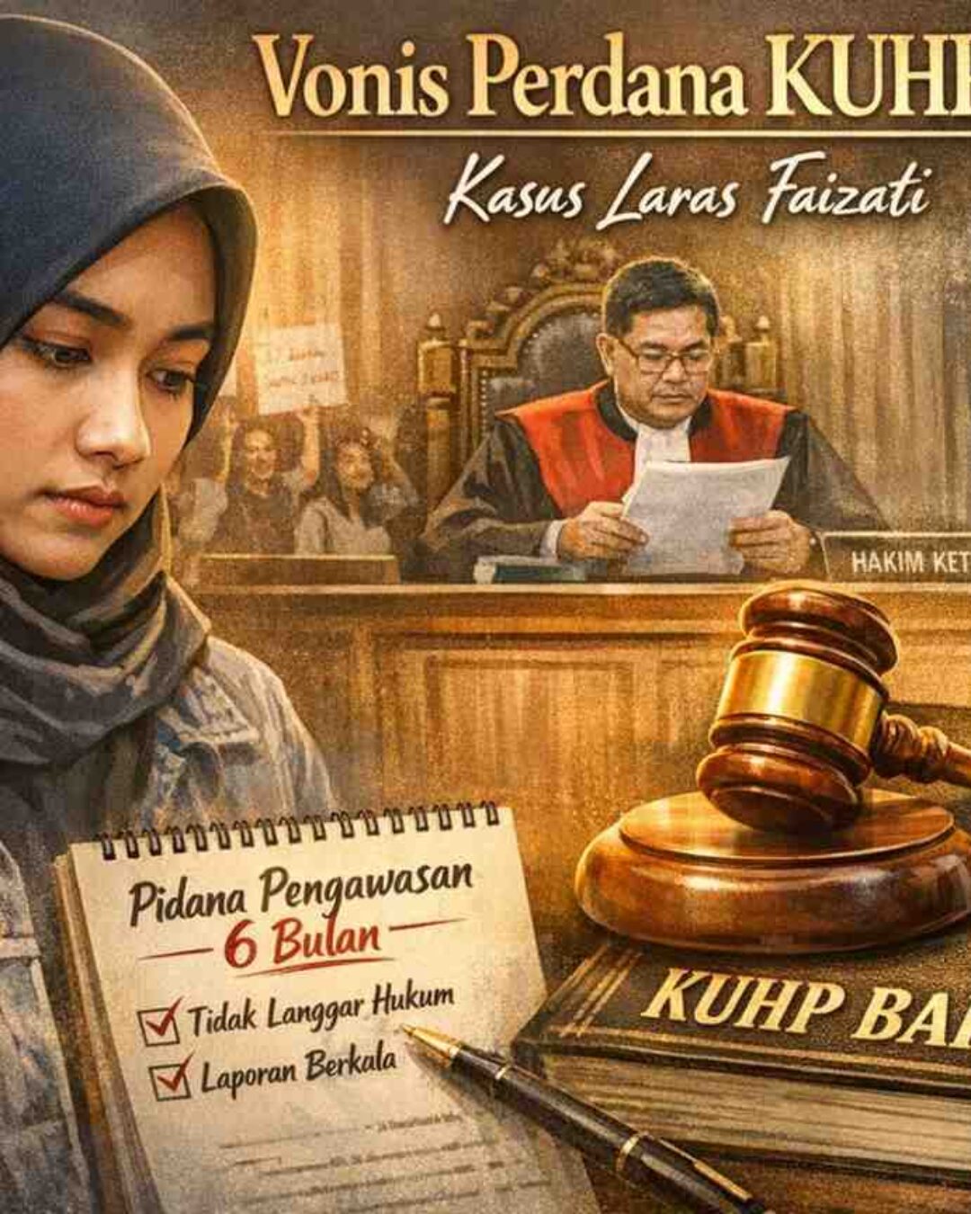 Pidana Pengawasan dalam KUHP Baru: Analisis Doktrinal atas Putusan PN Jakarta Selatan terhadap Laras Faizati