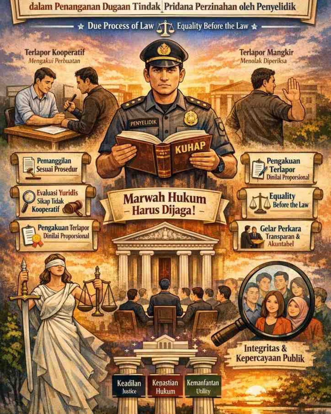 Marwah Hukum di Persimpangan: Ketika Terlapor Mangkir dalam Proses Penyelidikan