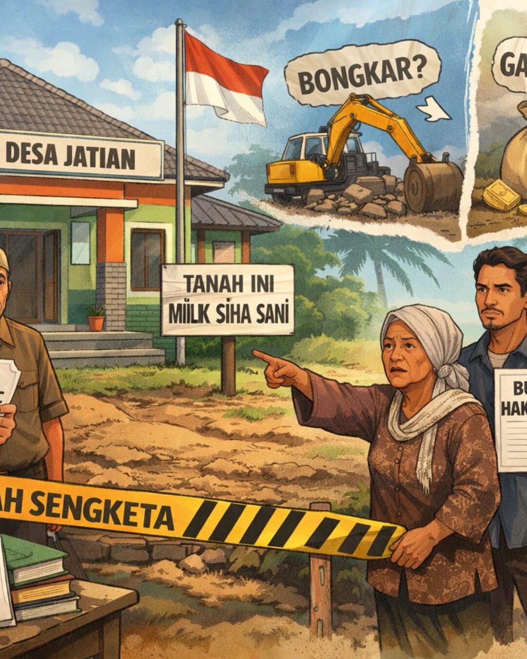 Sengketa Aset di Jember: Kantor Desa Jatian Tak Punya Alas Hak, Pemdes Akui Milik Siha Sani