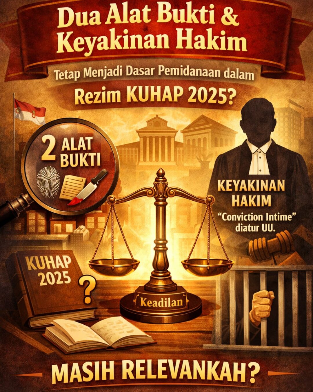 Kontinuitas Prinsip Pembuktian: Dua Alat Bukti dan Keyakinan Hakim dalam KUHAP 2025