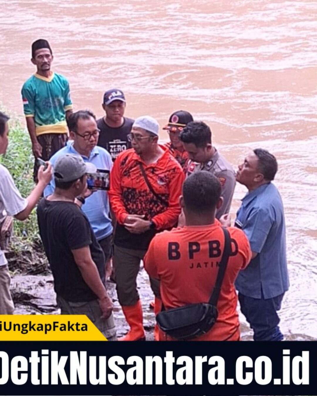 Tragis! Dua Bocah Hanyut di Sungai Pancar Glagas Paiton, Satu Korban Ditemukan Meninggal