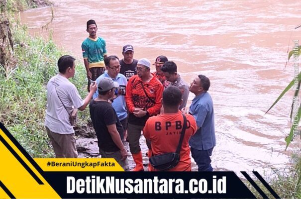 Tragis! Dua Bocah Hanyut di Sungai Pancar Glagas Paiton, Satu Korban Ditemukan Meninggal