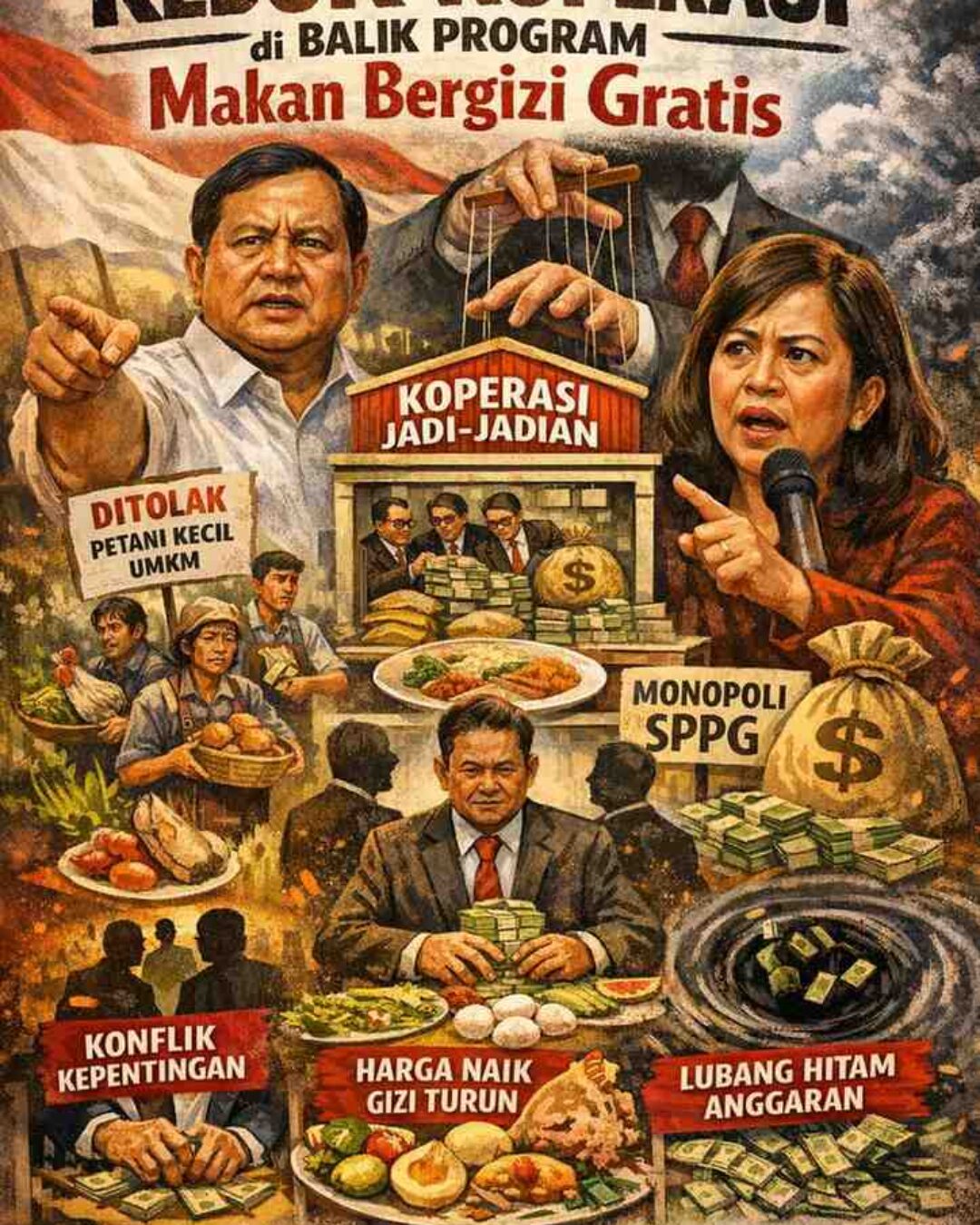 Kedok Koperasi dalam Ekosistem SPPG: Kritik Struktural terhadap Praktik Monopoli dalam Program Makan Bergizi Gratis