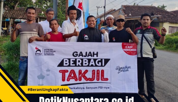 PSI Probolinggo Gelar Aksi Sosial, Bagikan Ratusan Takjil Gratis di Talkandang