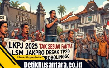 LKPJ 2025 Tak Sesuai Fakta, LSM JAKPRO Desak TP2D Kabupaten Probolinggo Dibubarkan