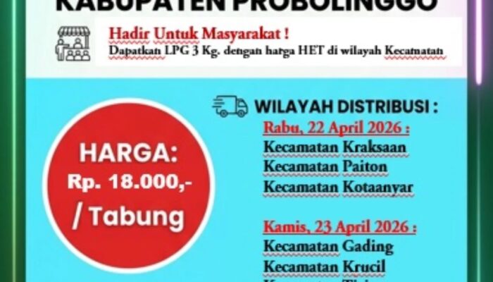 Jaga Stabilitas Harga, Pemkab Probolinggo Gelar Operasi Pasar LPG 3 Kg di 8 Kecamatan