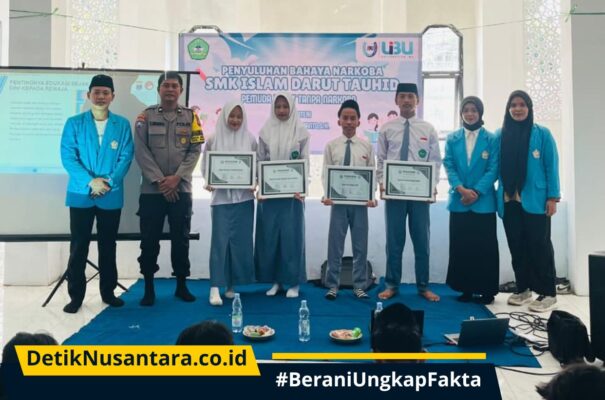 Gandeng Babinkamtibmas, Mahasiswa UIBU Gelar Penyuluhan “Pemuda Hebat Tanpa Narkoba” di SMK Islam Darut Tauhid