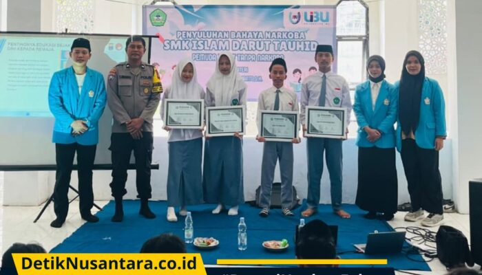 Gandeng Babinkamtibmas, Mahasiswa UIBU Gelar Penyuluhan “Pemuda Hebat Tanpa Narkoba” di SMK Islam Darut Tauhid