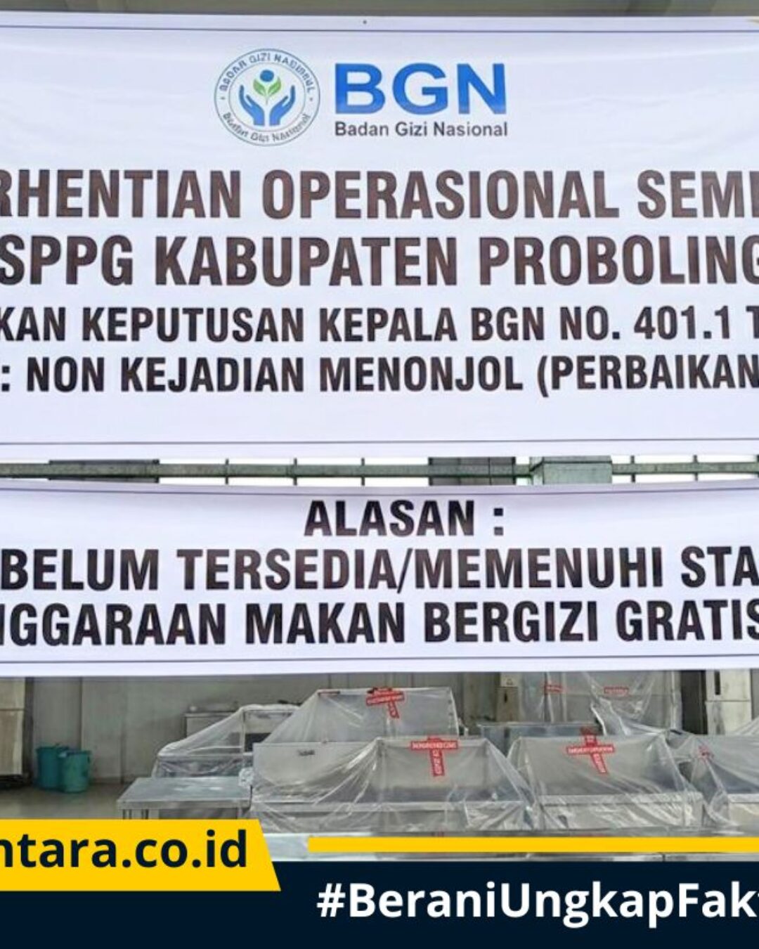 Diduga Masalah IPAL, Badan Gizi Nasional Hentikan Sementara Operasional 22 SPPG di Probolinggo