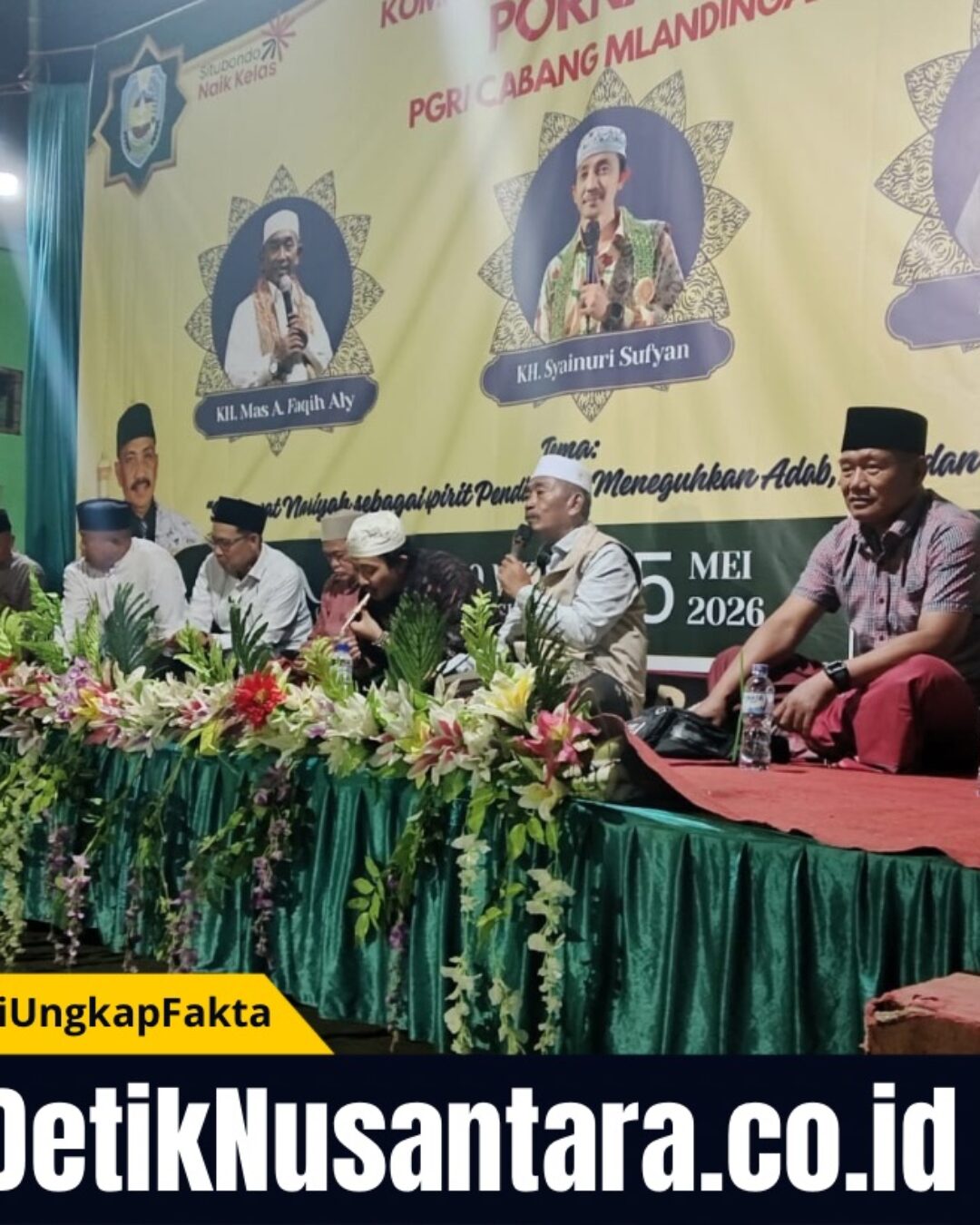 Teguhkan Adab dan Spiritual Guru, PGRI Mlandingan Launching ‘PORNAMA’ Bersama KH Syainuri Sufyan