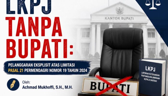 LKPJ Tanpa Bupati: Pelanggaran Eksplisit Atas Limitasi Pasal 21 Permendagri Nomor 19 Tahun 2024
