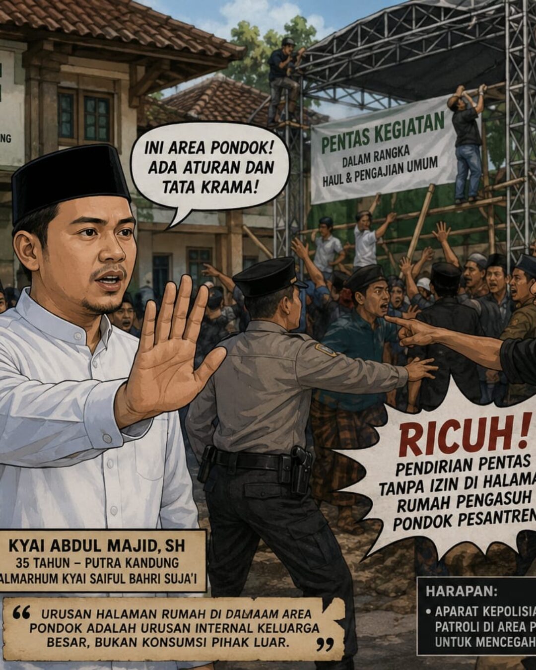 Gara-Gara Pentas Tanpa Izin, Pengasuh Ponpes Mambaul Ulum Jember Buka Suara Soal Video Viral TikTok
