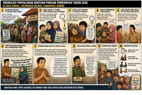 Nenek Raplia Pingsan Saat Antre Beras Desa Kamal Jember, Cucu Sebut Sempat Dipersulit Petugas