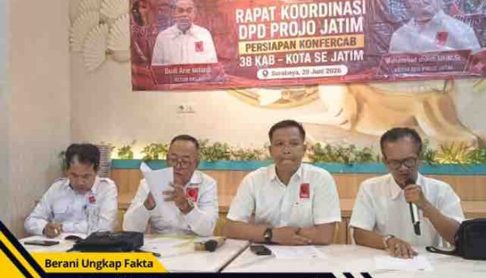 Rakorda PROJO Jatim Rekomendasikan Konfercab Serentak dan Program Operasi Bibir Sumbing Gratis untuk Anak Kurang Mampu