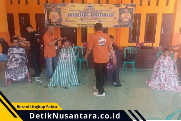 Puluhan Warga Antusias Ikuti Cukur Rambut Gratis, Partai Golkar Bungatan Gelar Bakti Sosial untuk Masyarakat