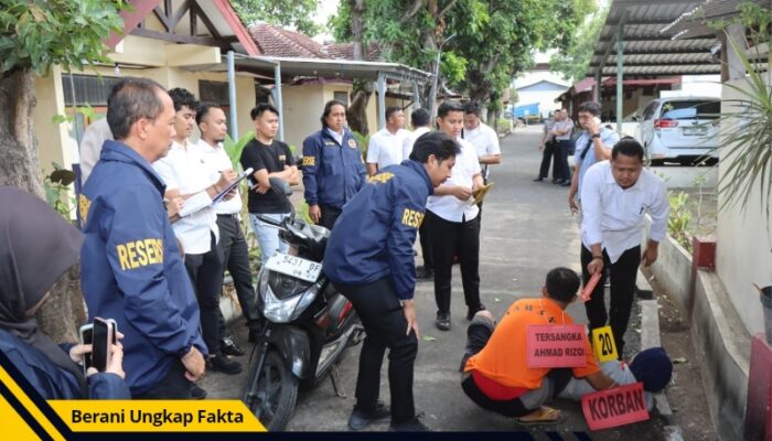 Polres Situbondo Gelar Rekonstruksi Kasus Pembunuhan di Banyuglugur, Peragakan 26 Adegan