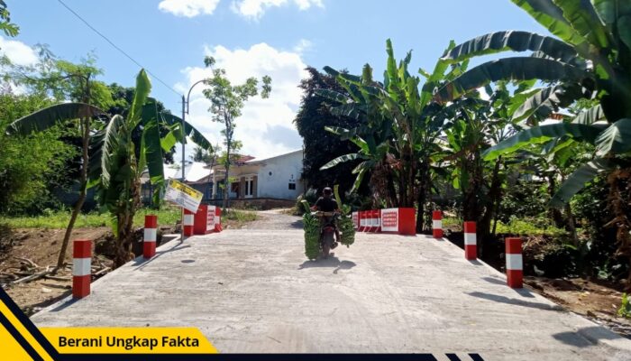 Jembatan Dusun Sumber Wadung Desa Babakan Rampung Dibangun, Permudah Angkut Hasil Panen dan Dongkrak Ekonomi Warga
