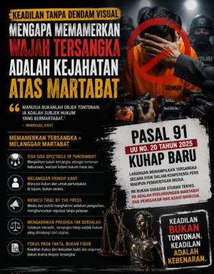 Panggung Penghakiman dan Martabat Manusia: Refleksi Filosofis atas Larangan Memajang Tersangka