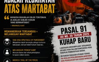 Panggung Penghakiman dan Martabat Manusia: Refleksi Filosofis atas Larangan Memajang Tersangka