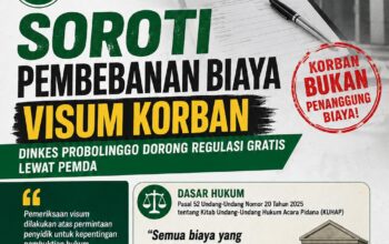 LPBH PCNU Kraksaan Soroti Pembebanan Biaya Visum Korban, Dinkes Probolinggo Dorong Regulasi Gratis lewat Pemda