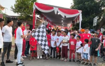 Jalan Sehat dan Kampung Baru Bersholawat Meriahkan HUT RI ke-81 di Sukodadi Paiton