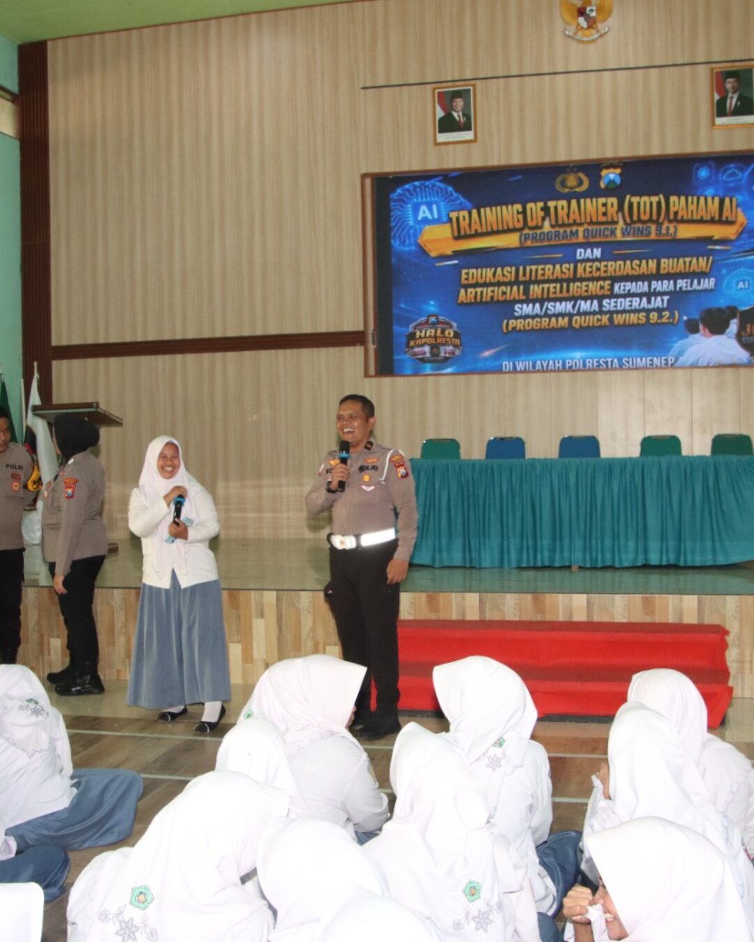 Polresta Sumenep Dorong Generasi Muda Melek Teknologi melalui Sosialisasi Edukasi Paham AI di MAN Sumenep