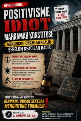 ​Positivisme Idiot Mahkamah Konstitusi: Menunggu Darah Mengalir Sebelum Keadilan Hadir