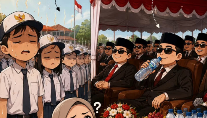 Viral Kritik Konsep Upacara 17 Agustus, Soroti Perbedaan Fasilitas Peserta dan Pejabat