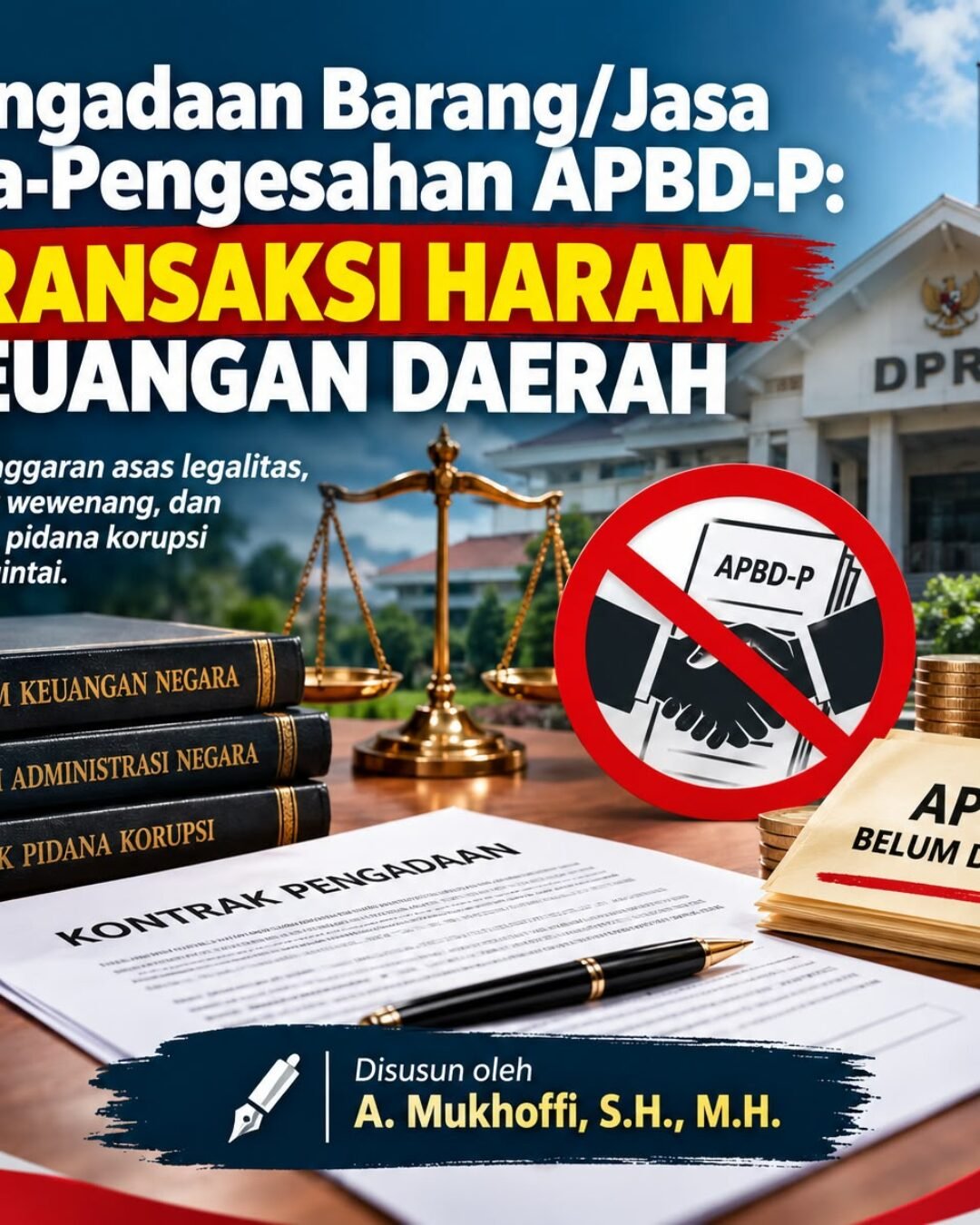 Pengadaan Barang/Jasa Pra-Pengesahan APBD-P: Transaksi Haram Keuangan Daerah