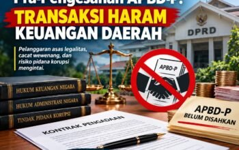 Pengadaan Barang/Jasa Pra-Pengesahan APBD-P: Transaksi Haram Keuangan Daerah
