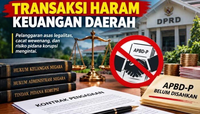Pengadaan Barang/Jasa Pra-Pengesahan APBD-P: Transaksi Haram Keuangan Daerah