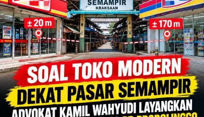 Soal Toko Modern Dekat Pasar Semampir, Advokat Kamil Wahyudi Layangkan Aduan Resmi ke Satpol PP Probolinggo