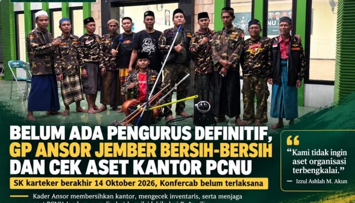 PCNU Jember Tanpa Kepengurusan Definitif Usai SK Karteker Habis, GP Ansor Jaga Aset Organisasi